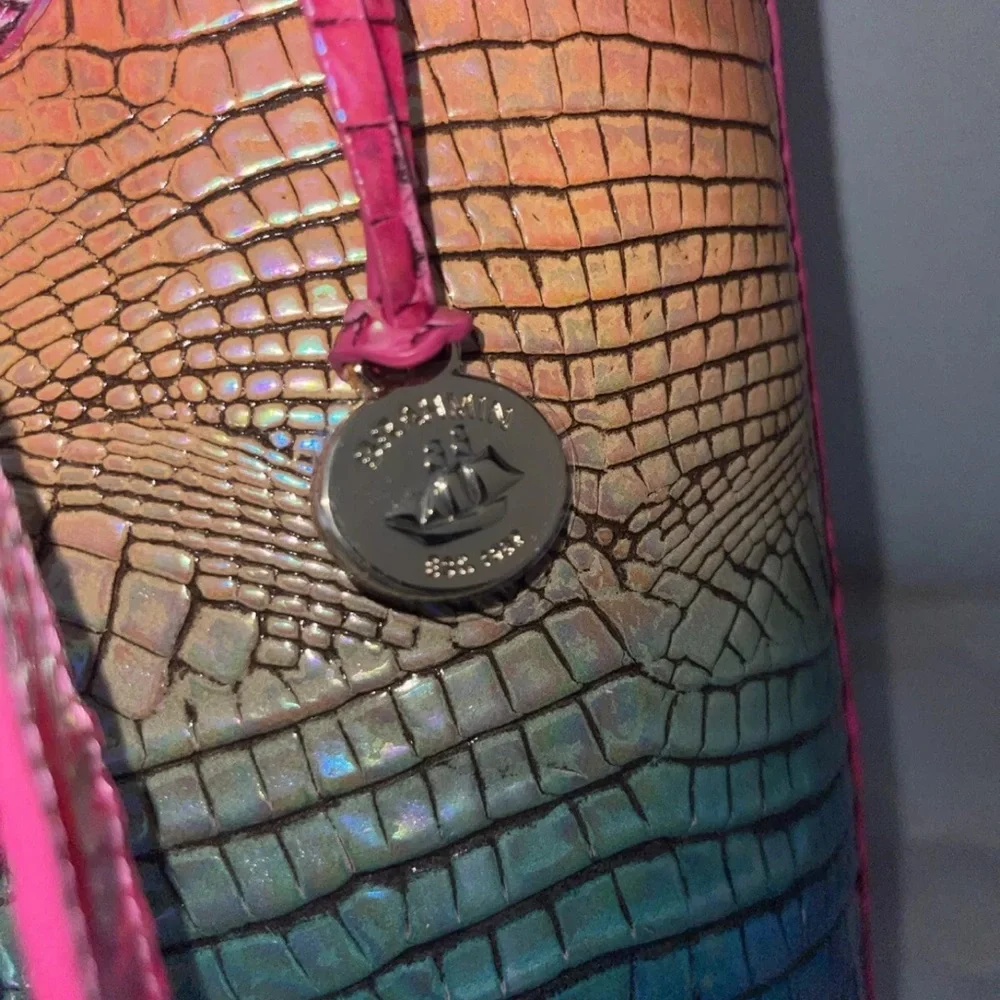 Brahmin Ombre Melbourne Collection Ezra Horizon Extra Large Tote Bag - Picture 7 of 12